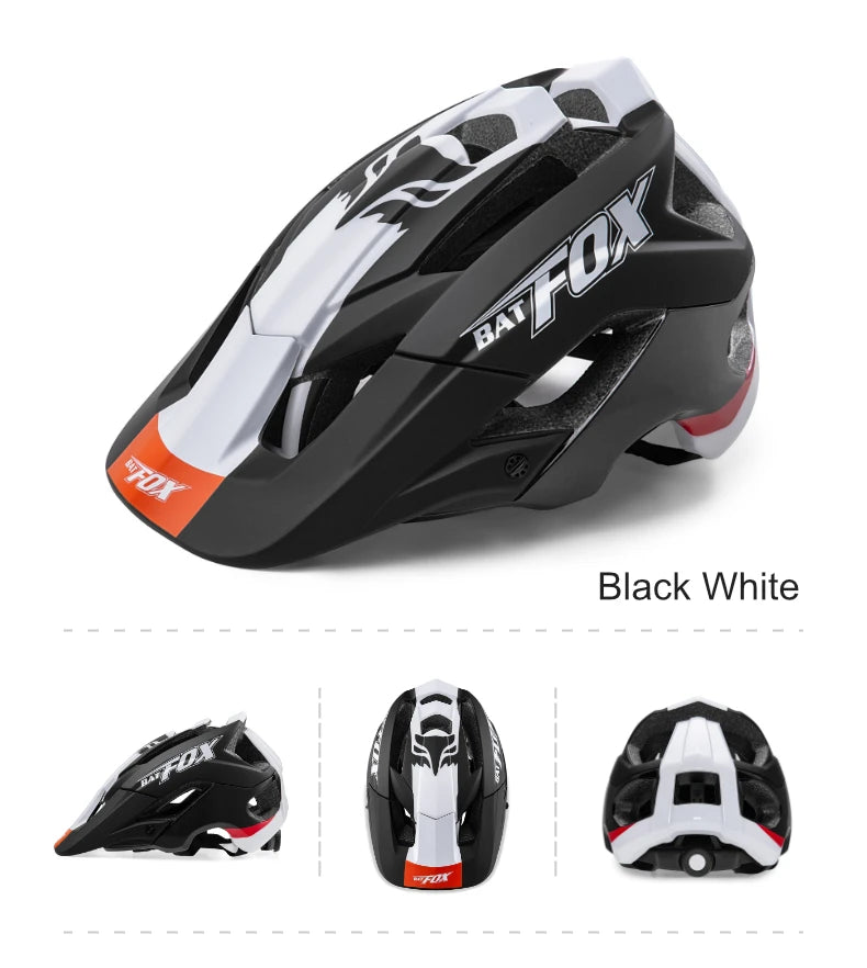 Batfox mtb helmet Size M Bicycle Helmet Men Women Molded Mountain Bike Ultralight Cycling Helmets