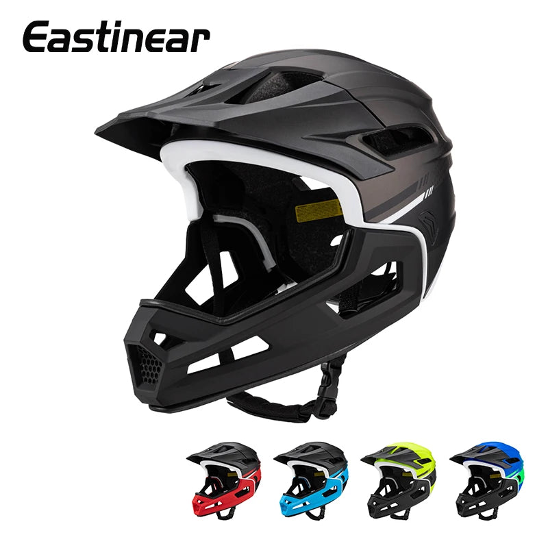Eastinear's New Adult Bicycle Helmet Full-face Detachable Outdoor Sports Motorcycle Skateboard Riding Helmet