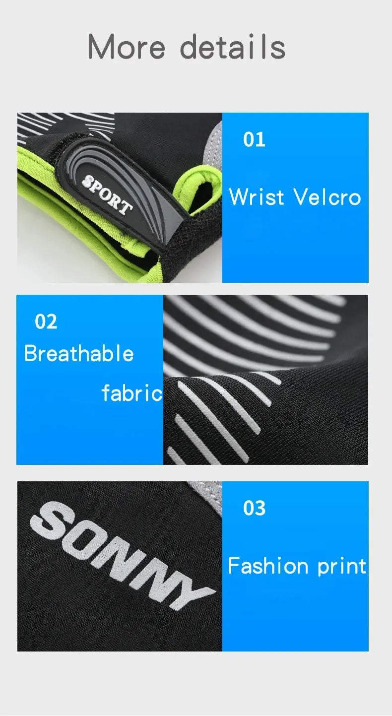 Cycling Anti-slip Unisex Gloves Breathable Shockproof Sports Gloves Anti-sweat Bike Bicycle Glove Cycling Equipment