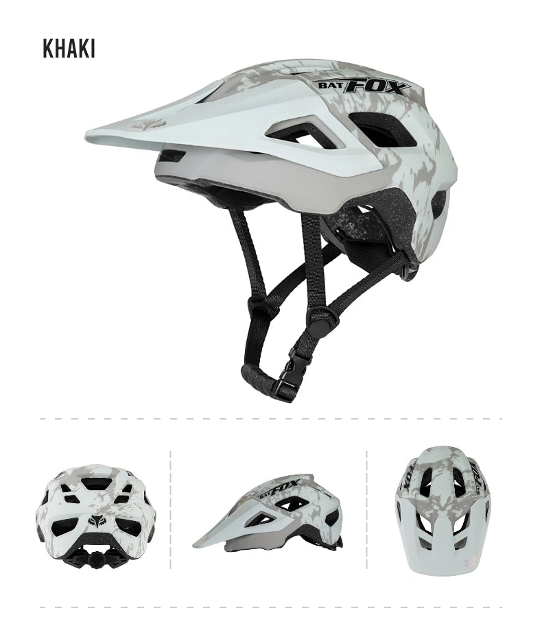 BATFOX Mtb Helmet Cycling Bicycle helmet Integrally-moulded Mountain Bike accessories