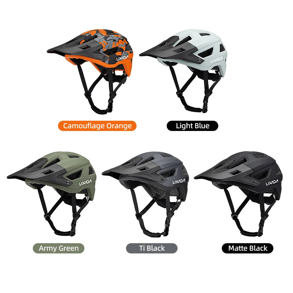 Bike Helmet for Men and Women Mountain Helmet Road Bike Helmet 55-61cm Adjustable Dial Removable Visor Ventilation 14 Air Vents
