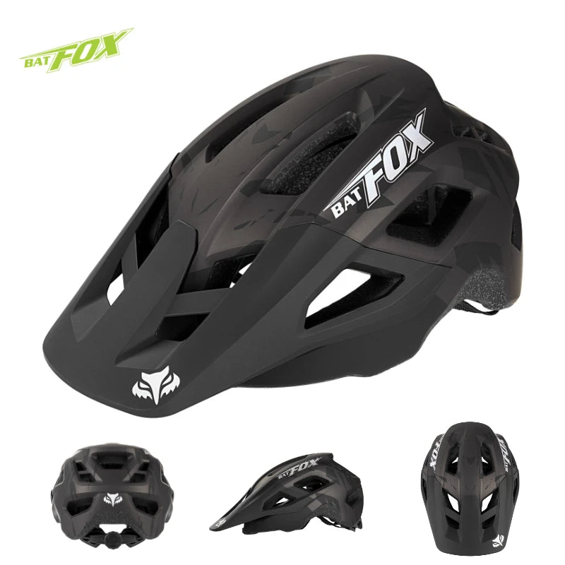 Batfox mtb helmet Size M Bicycle Helmet Men Women Molded Mountain Bike Ultralight Cycling Helmets