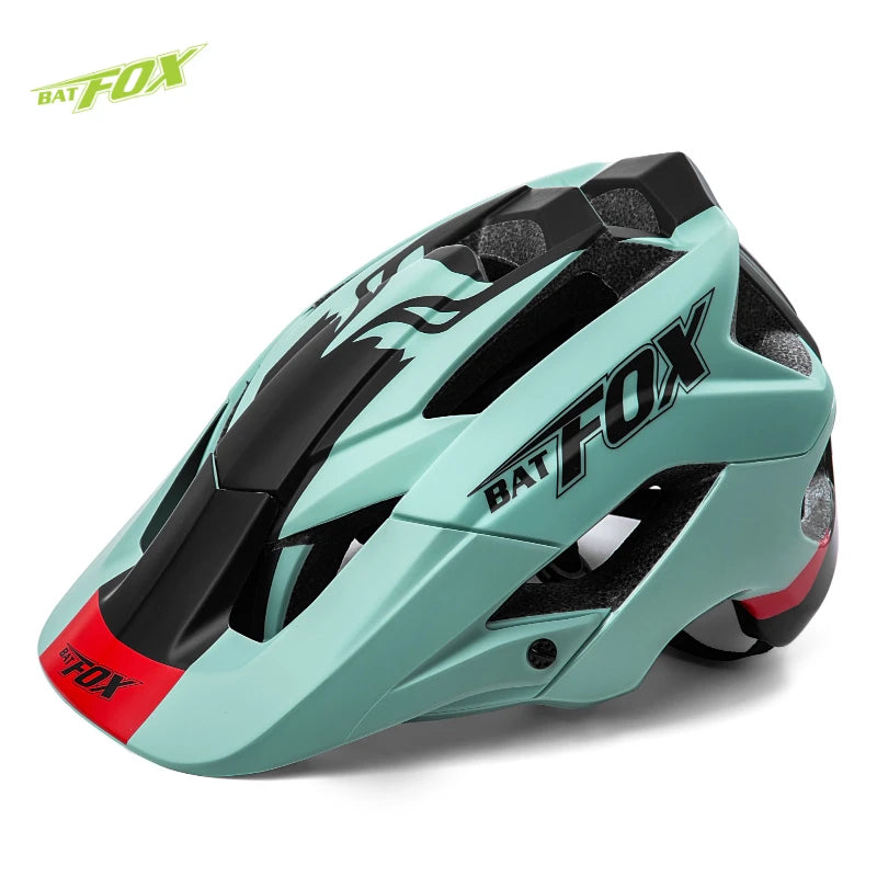 Batfox mtb helmet Size M Bicycle Helmet Men Women Molded Mountain Bike Ultralight Cycling Helmets
