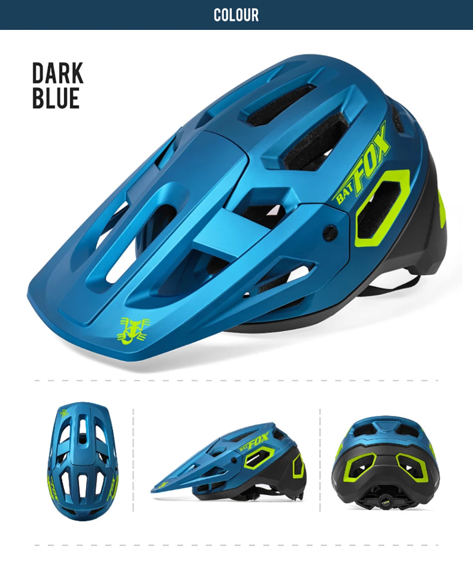 BATFOX-Ultralight Cycling Helmet for Men and Women, MTB Bicycle Helmets, Mountain Bike Helmet, CE, New