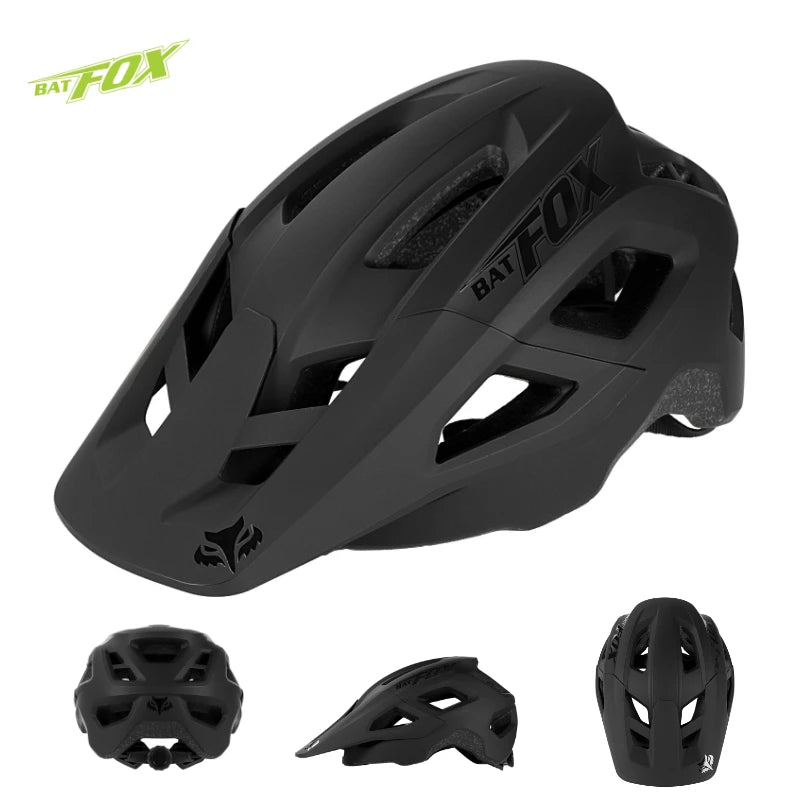 Batfox mtb helmet Size M Bicycle Helmet Men Women Molded Mountain Bike Ultralight Cycling Helmets