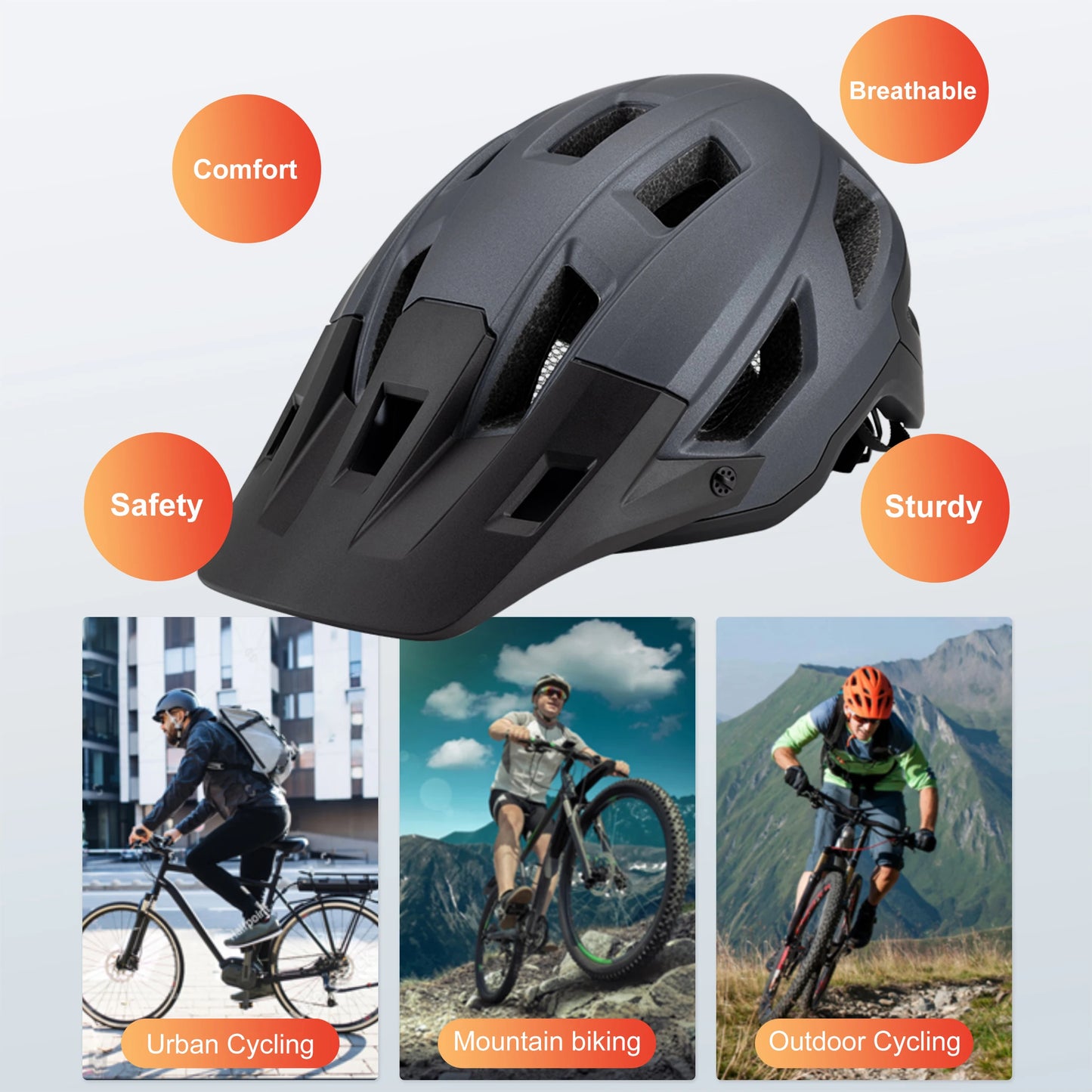 Seeker Men And Women Bicycle Helmets Lightweight Integrated Road Mountain Bike Racing Helmets Outdoor Sports Riding Equipment
