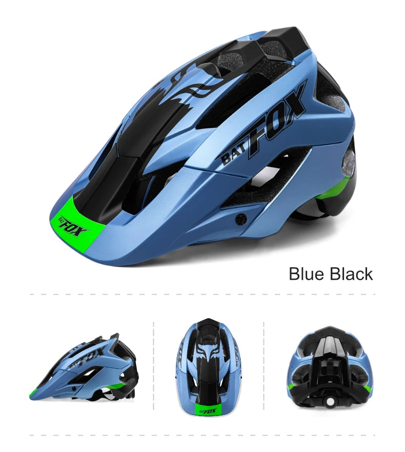 Batfox mtb helmet Size M Bicycle Helmet Men Women Molded Mountain Bike Ultralight Cycling Helmets