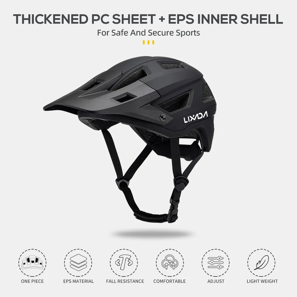 Bike Helmet for Men and Women Mountain Helmet Road Bike Helmet 55-61cm Adjustable Dial Removable Visor Ventilation 14 Air Vents