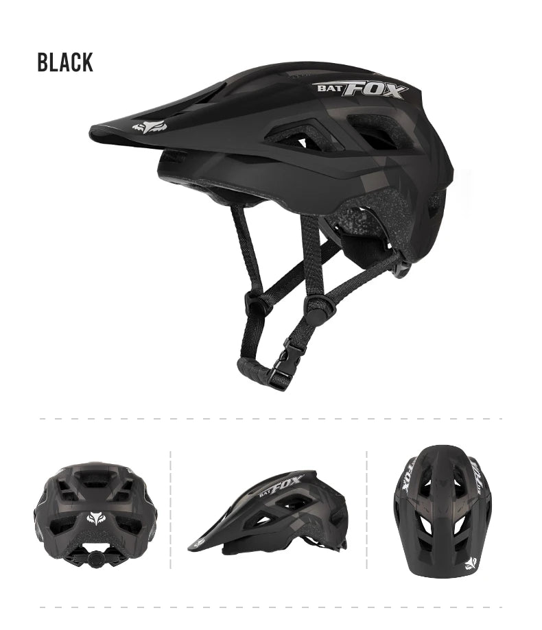 BATFOX Mtb Helmet Cycling Bicycle helmet Integrally-moulded Mountain Bike accessories