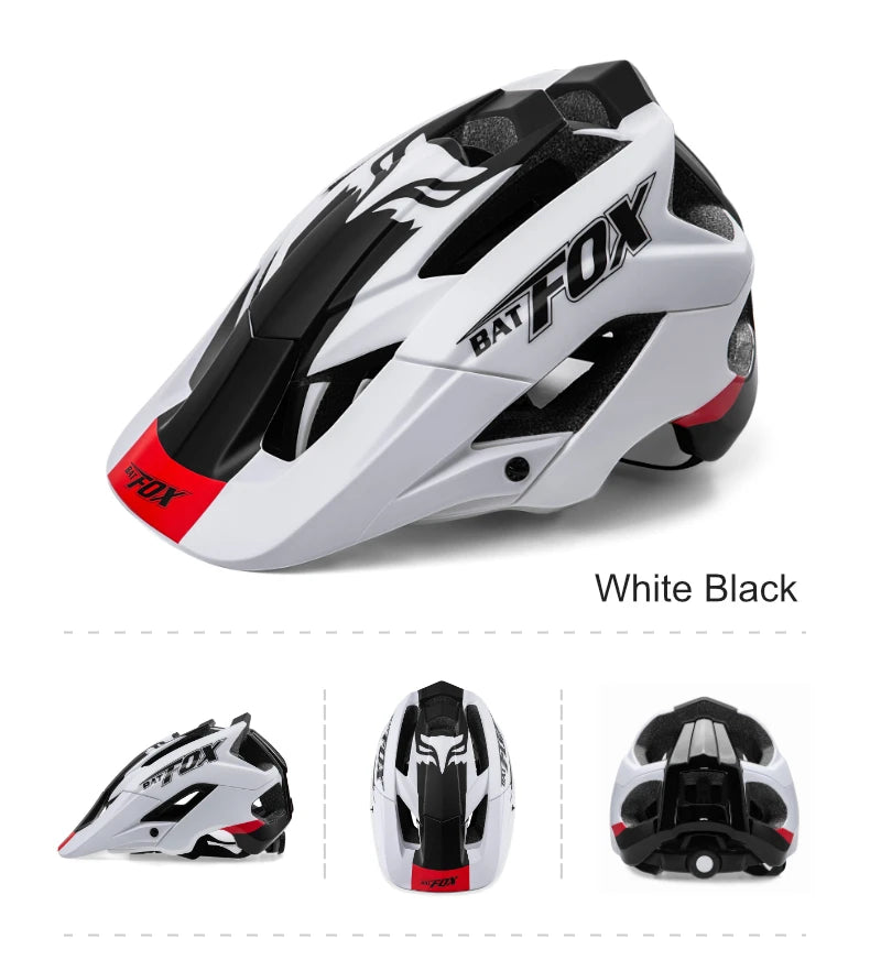 Batfox mtb helmet Size M Bicycle Helmet Men Women Molded Mountain Bike Ultralight Cycling Helmets