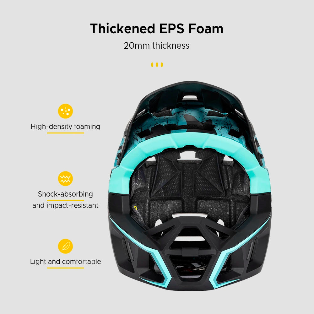 Full Face Mountain Bike Helmet Adult Racing Downhill MTB Helmet for Mountain Bike for Cycling Safety Equipment