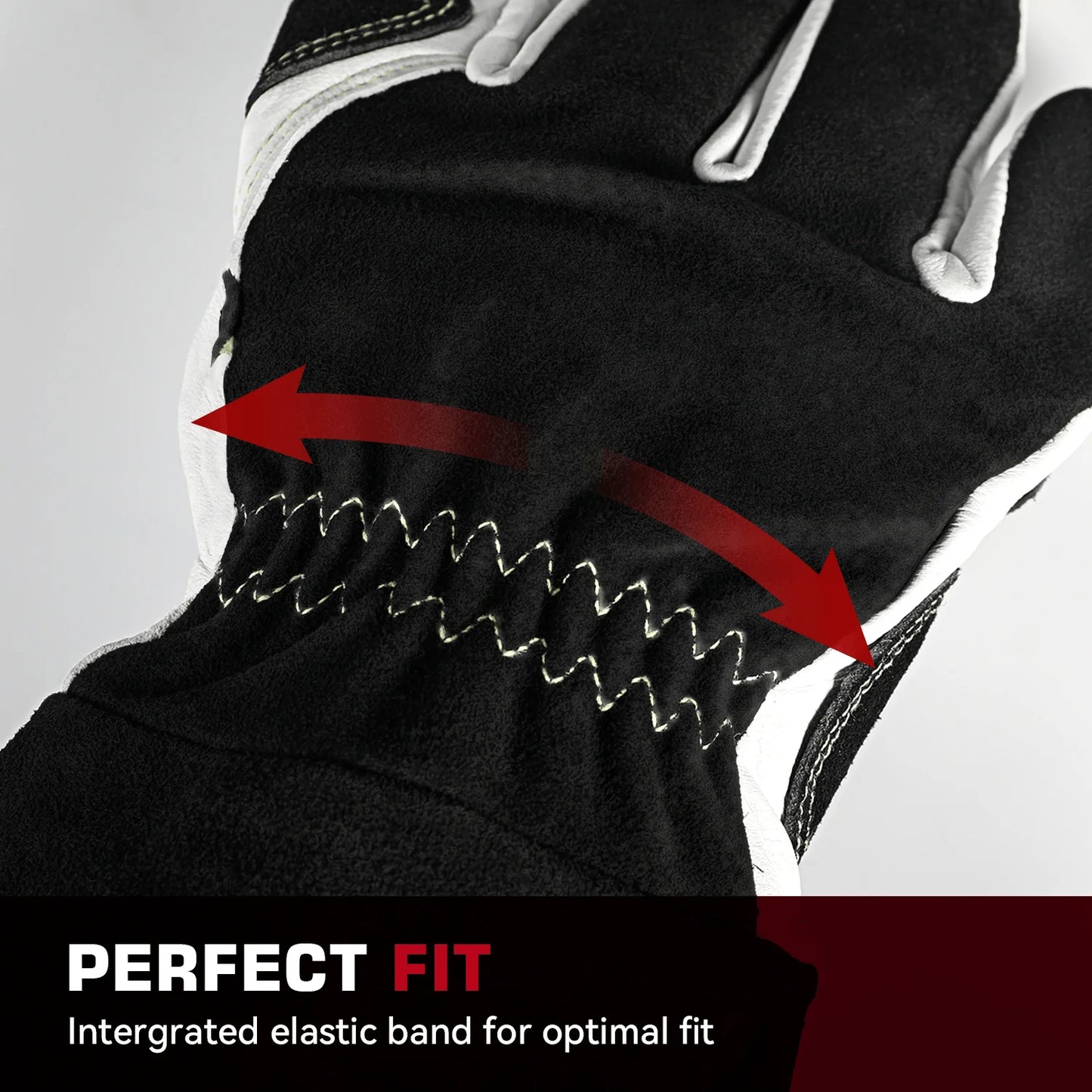 ARCCAPTAIN Welding Glove 14 inch Multifunctional Work Welding Gloves Goatskin Leather Protection For Welders Against Scalding