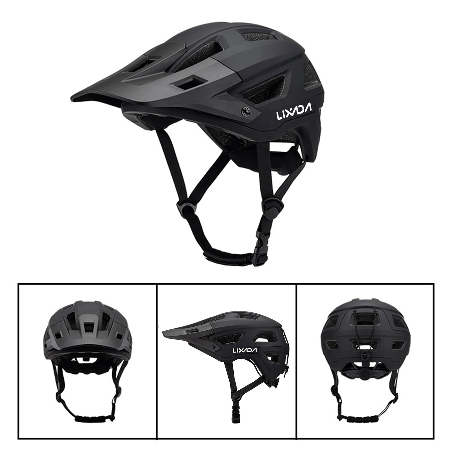 Bike Helmet for Men and Women Mountain Helmet Road Bike Helmet 55-61cm Adjustable Dial Removable Visor Ventilation 14 Air Vents