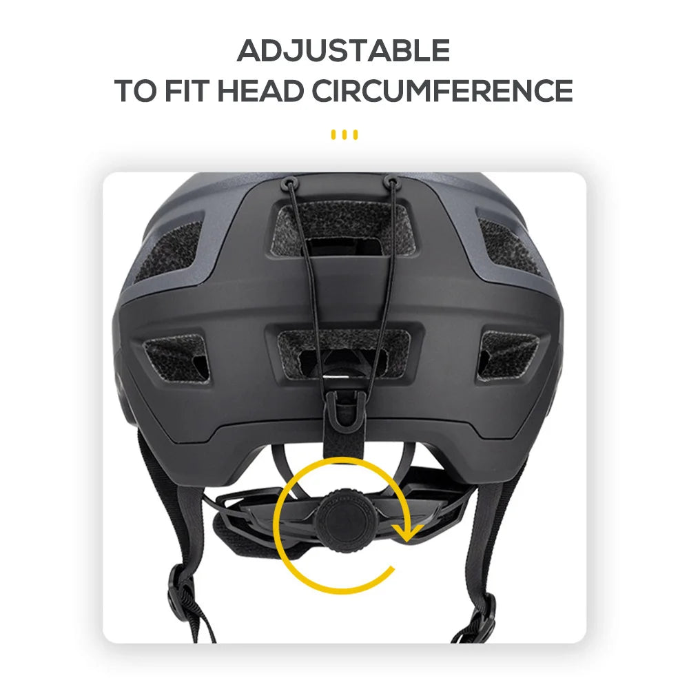 Bike Helmet for Men and Women Mountain Helmet Road Bike Helmet 55-61cm Adjustable Dial Removable Visor Ventilation 14 Air Vents