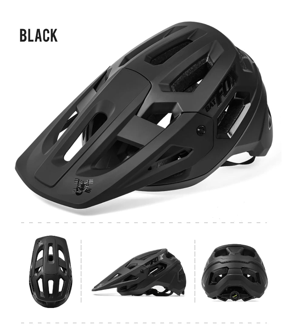 BATFOX-Ultralight Cycling Helmet for Men and Women, MTB Bicycle Helmets, Mountain Bike Helmet, CE, New