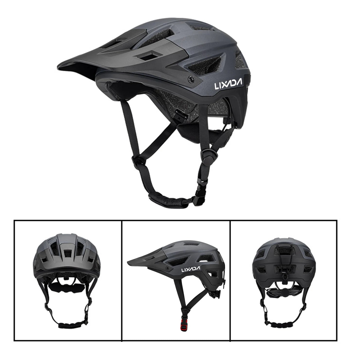 Bike Helmet for Men and Women Mountain Helmet Road Bike Helmet 55-61cm Adjustable Dial Removable Visor Ventilation 14 Air Vents