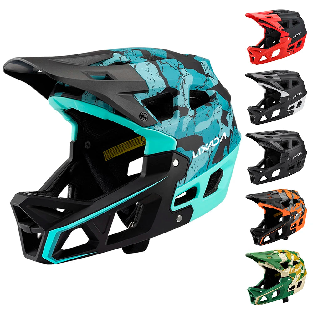 Full Face Mountain Bike Helmet Adult Racing Downhill MTB Helmet for Mountain Bike for Cycling Safety Equipment