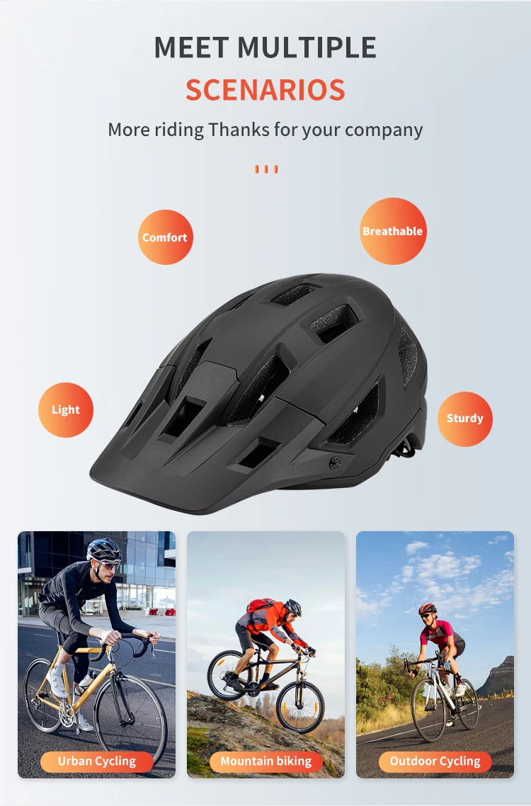 Seeker Men And Women Bicycle Helmets Lightweight Integrated Road Mountain Bike Racing Helmets Outdoor Sports Riding Equipment