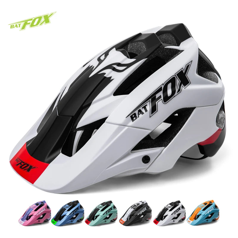 Batfox mtb helmet Size M Bicycle Helmet Men Women Molded Mountain Bike Ultralight Cycling Helmets