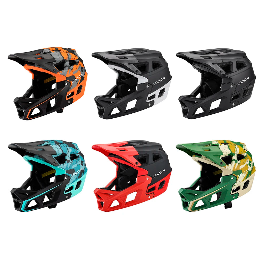 Full Face Mountain Bike Helmet Adult Racing Downhill MTB Helmet for Mountain Bike for Cycling Safety Equipment