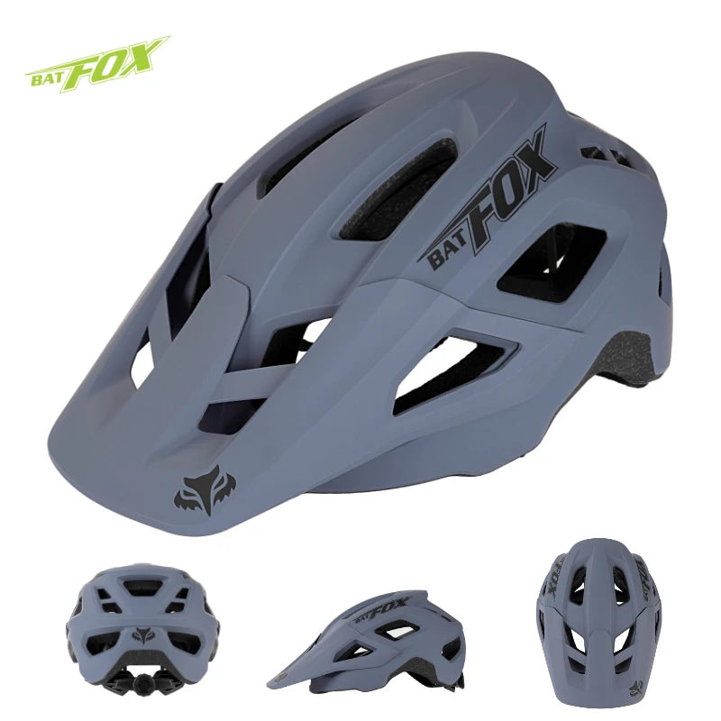 Batfox mtb helmet Size M Bicycle Helmet Men Women Molded Mountain Bike Ultralight Cycling Helmets