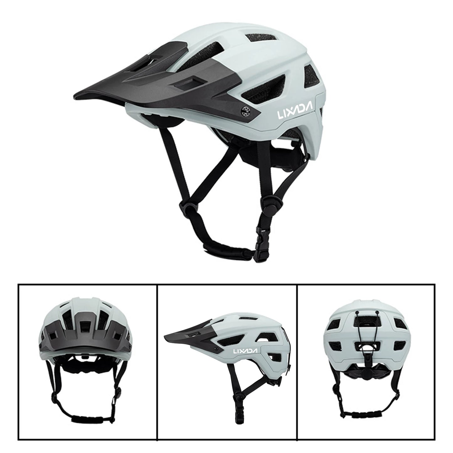 Bike Helmet for Men and Women Mountain Helmet Road Bike Helmet 55-61cm Adjustable Dial Removable Visor Ventilation 14 Air Vents