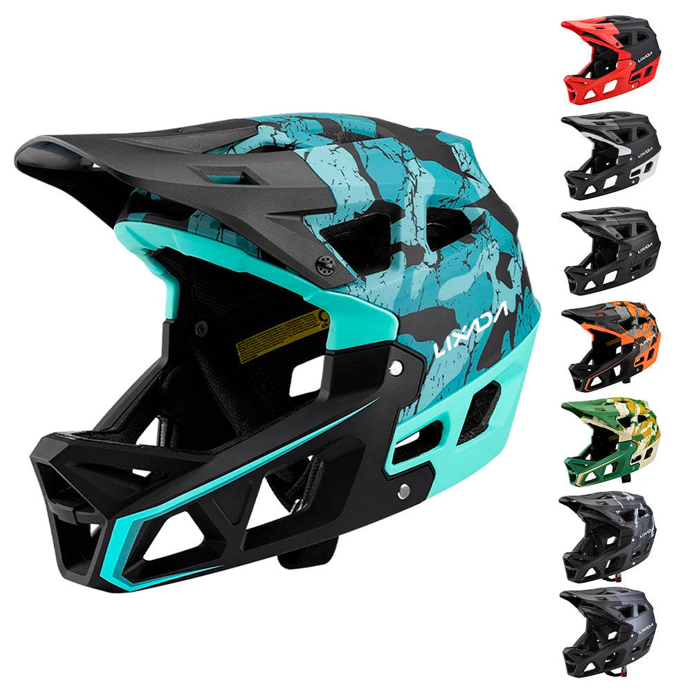 Full Face Mountain Bike Helmet Adult Racing Downhill MTB Helmet for Mountain Bike for Cycling Safety Equipment