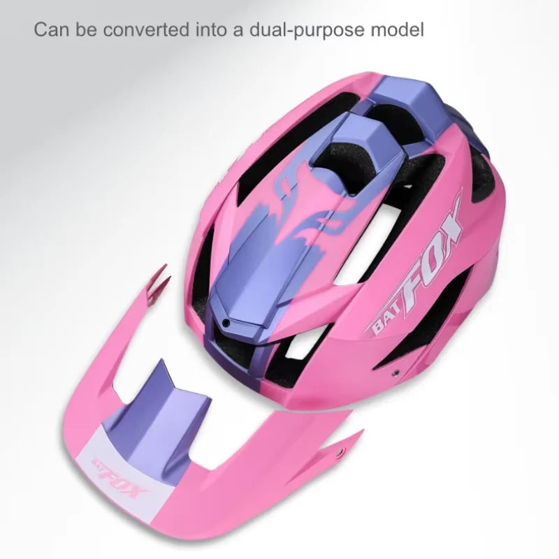 Batfox mtb helmet Size M Bicycle Helmet Men Women Molded Mountain Bike Ultralight Cycling Helmets