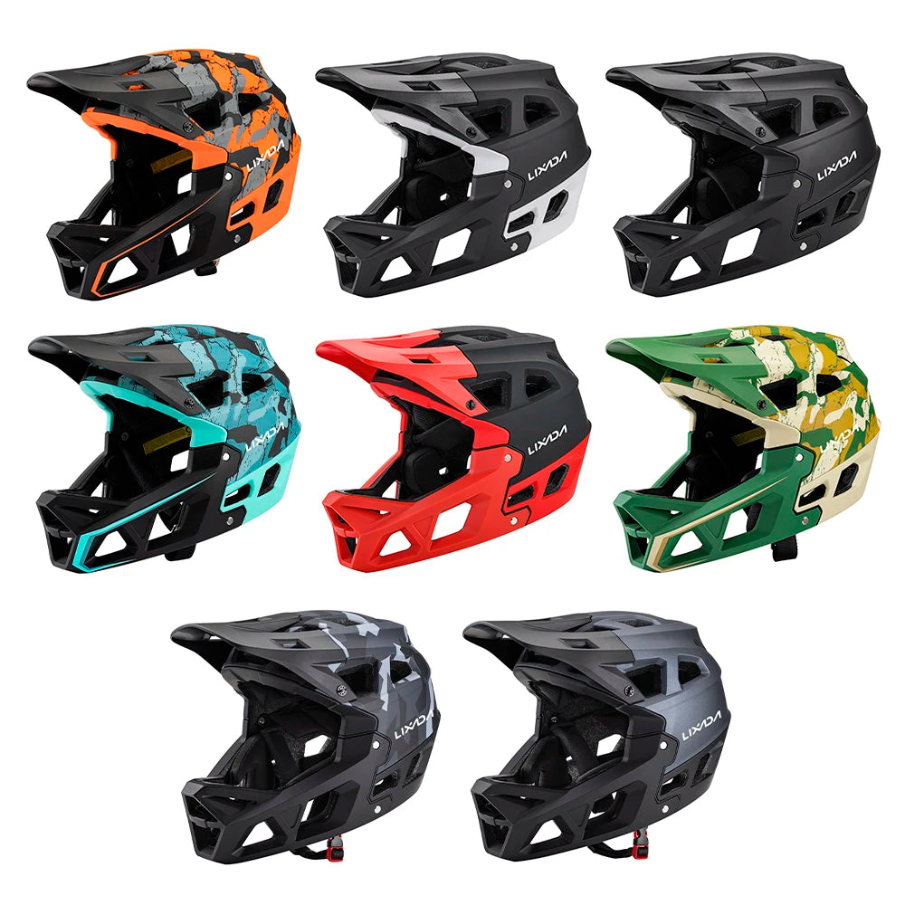 Full Face Mountain Bike Helmet Adult Racing Downhill MTB Helmet for Mountain Bike for Cycling Safety Equipment