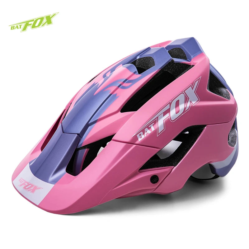 Batfox mtb helmet Size M Bicycle Helmet Men Women Molded Mountain Bike Ultralight Cycling Helmets