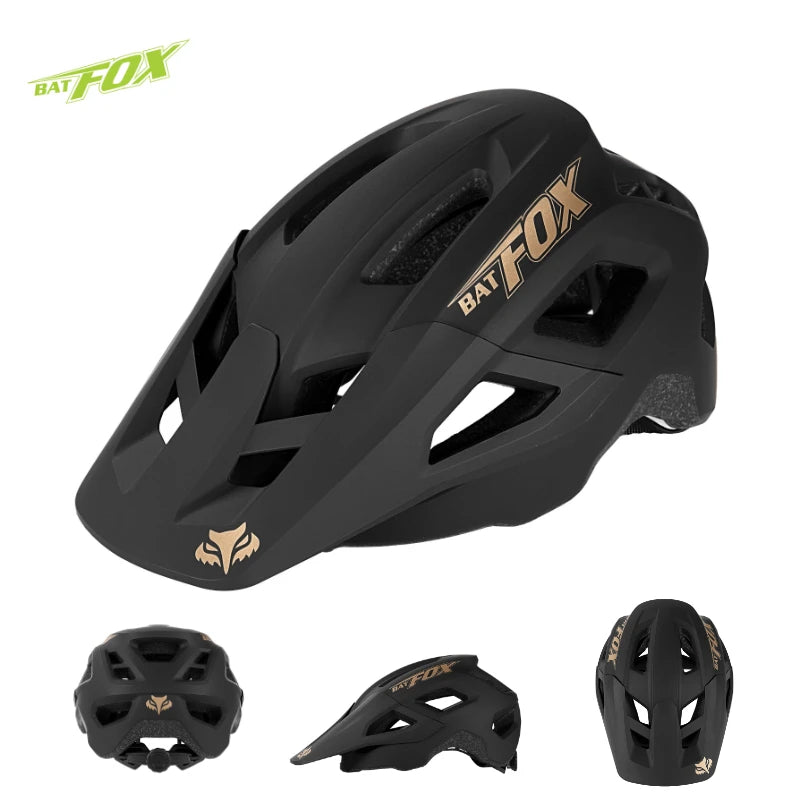 Batfox mtb helmet Size M Bicycle Helmet Men Women Molded Mountain Bike Ultralight Cycling Helmets