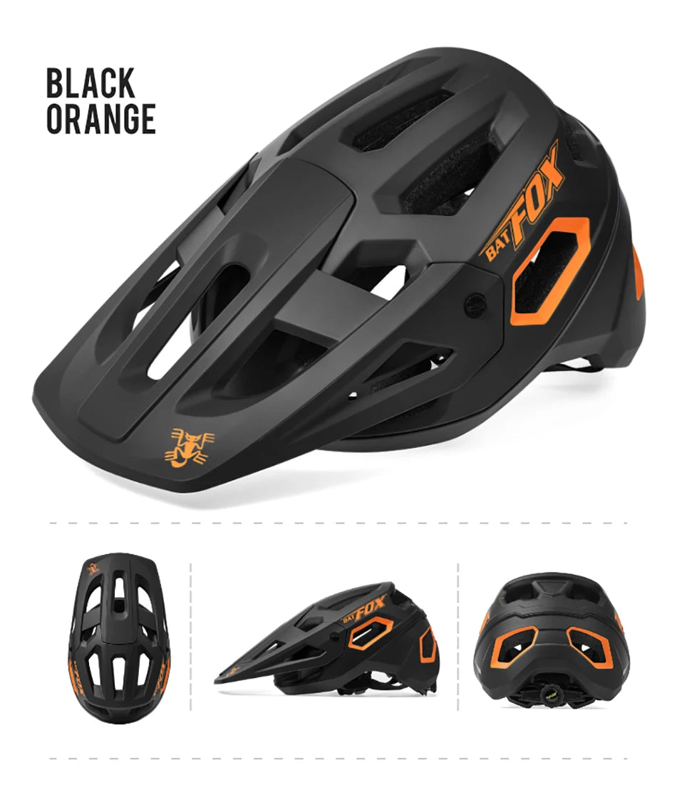 BATFOX-Ultralight Cycling Helmet for Men and Women, MTB Bicycle Helmets, Mountain Bike Helmet, CE, New
