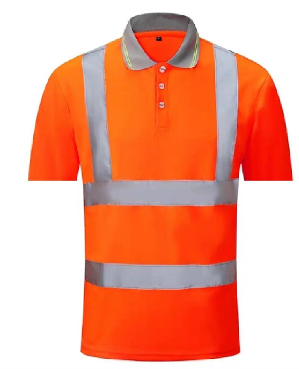 Men Shirts Night Work Reflective Workwear Short Sleeve Quick Dry Work Clothes for Men Breathable T-shirt High Visibility Tops
