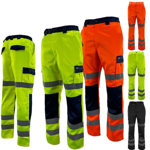 Hi Vis Polycotton Cargo Trousers - HV516-0