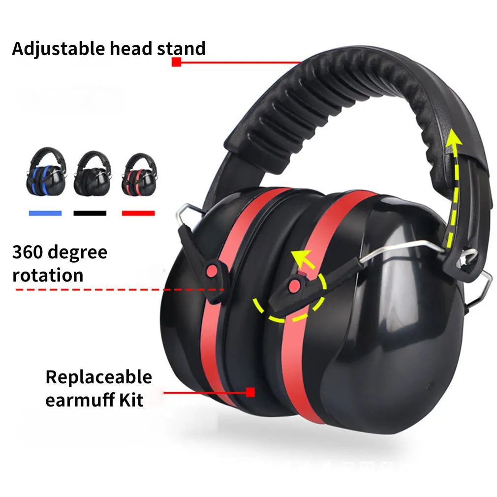 Adjustable Ear Defenders 26-35db Earmuffs Hearing Protection Ear Defenders Noise Reduction For Sport Shooting For Adults