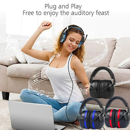 Adjustable Ear Defenders 26-35db Earmuffs Hearing Protection Ear Defenders Noise Reduction For Sport Shooting For Adults