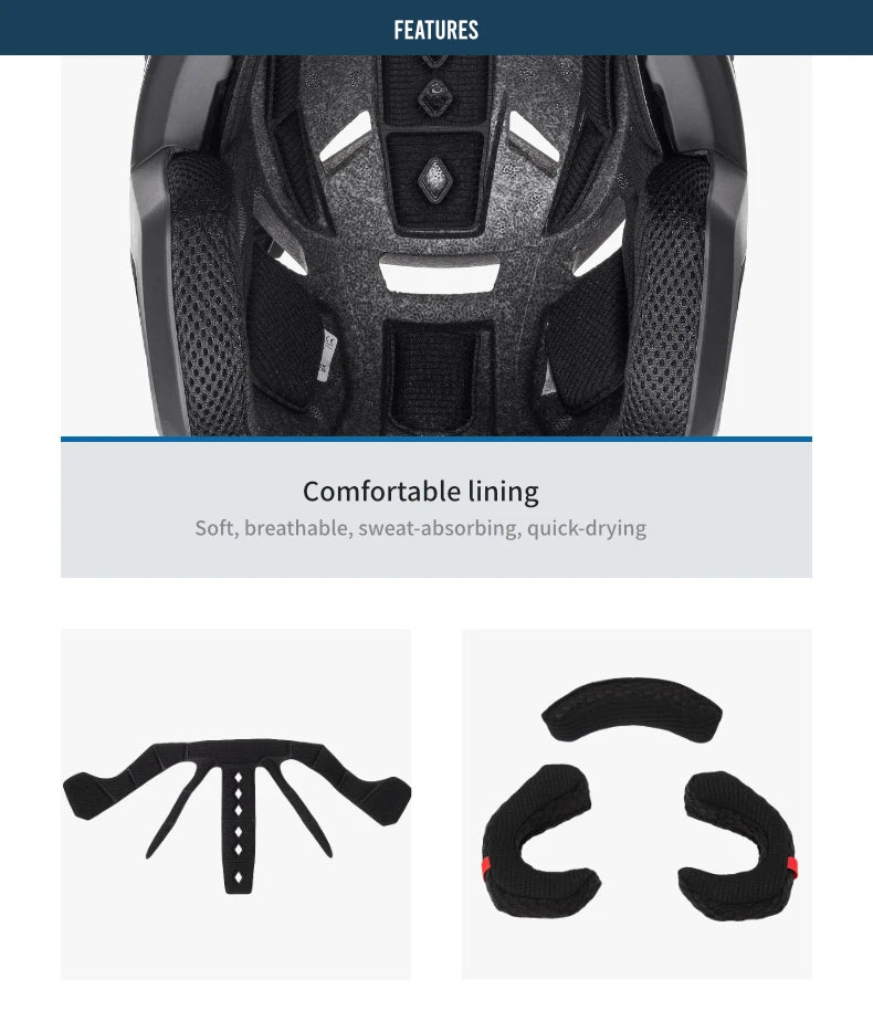BATFOX mountain helmet bike accessories head safety bicycle protection equipment