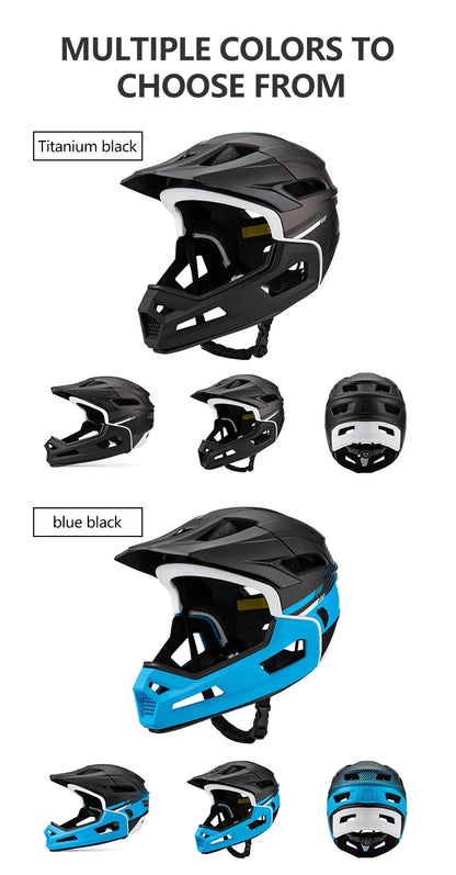 Eastinear's New Adult Bicycle Helmet Full-face Detachable Outdoor Sports Motorcycle Skateboard Riding Helmet