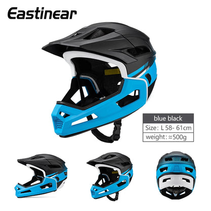 Eastinear's New Adult Bicycle Helmet Full-face Detachable Outdoor Sports Motorcycle Skateboard Riding Helmet