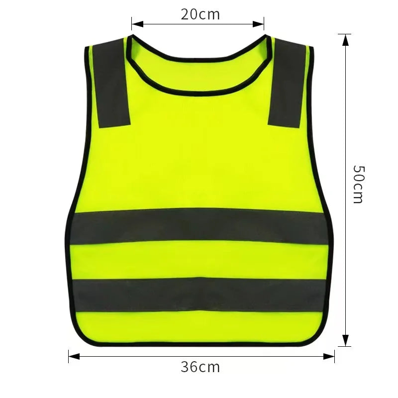 Kids Reflective Vest Child Safety Visibility Vest Kids Safety Vest for Cycling Ski Running