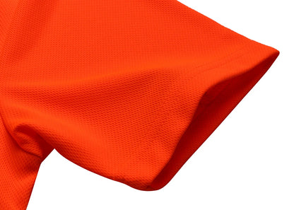 Hi vis work shirt Long Sleeve Safety Polo Shirt Orange High Visibility Reflective Shirt With Pockets