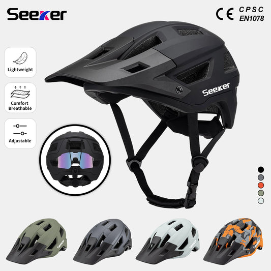 Seeker Men And Women Bicycle Helmets Lightweight Integrated Road Mountain Bike Racing Helmets Outdoor Sports Riding Equipment