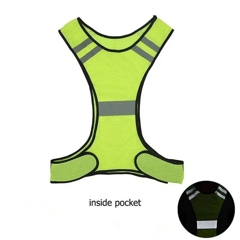 Car Motorcycle Reflective Strip Clothing Emergency Reflective Vest for Safety Traffic High Visibility For Cycling Sports Vest