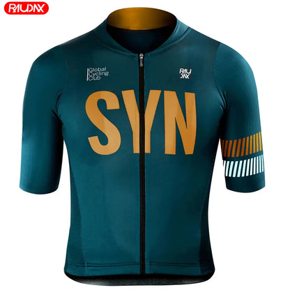 Cycling Jersey 2024 SYN Raudax Bike Shirts Breathable Racing Sport Mtb Bicycle Jerseys Ropa De Hombre Clothes Cycling Clothing
