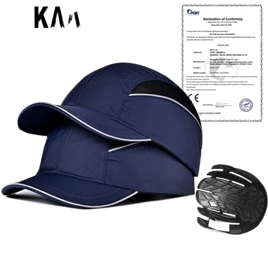Lightweight Safety Bump Cap Baseball Style Protective Hat Comfortable Head Protection Short Brim &Long Brim