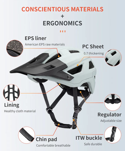 Seeker Men And Women Bicycle Helmets Lightweight Integrated Road Mountain Bike Racing Helmets Outdoor Sports Riding Equipment