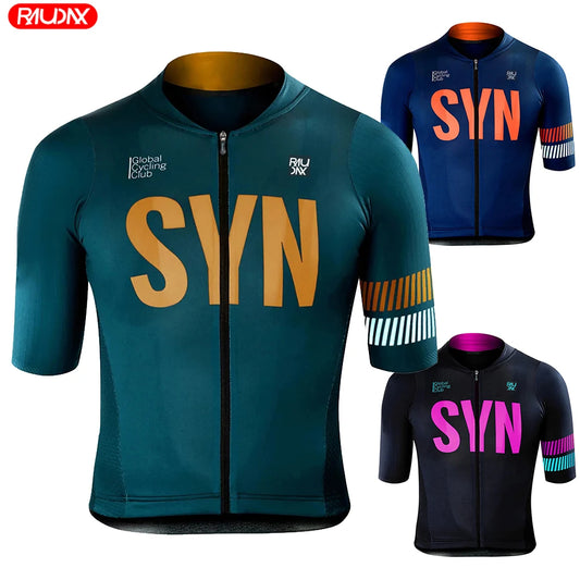 Cycling Jersey 2024 SYN Raudax Bike Shirts Breathable Racing Sport Mtb Bicycle Jerseys Ropa De Hombre Clothes Cycling Clothing
