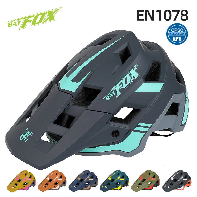 BATFOX In-mold DH MTB Bicycle Helmet Sports Anti-impact Road Mountain Bike Helmet casco fox Men Women Riding Cycling Helmet