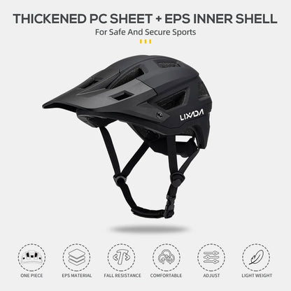 Bike Helmet for Men and Women Mountain Helmet Road Bike Helmet 55-61cm Adjustable Dial Removable Visor Ventilation 14 Air Vents