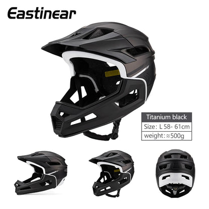 Eastinear's New Adult Bicycle Helmet Full-face Detachable Outdoor Sports Motorcycle Skateboard Riding Helmet